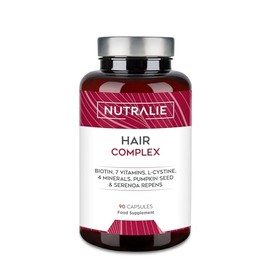 Hair Vitamins [Award 2022] - Biotin + Zinc + Selenium + L-Cysteine - Hair Supplement for Men and Women - 90 Vegetarian Capsules Nutralie