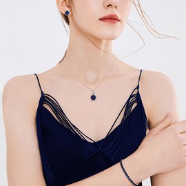 EVER FAITH Wedding Square Cubic Zirconia Jewellery Sets for Bride Bridesmaid, Glamour Pendant Necklace Earrings Tennis Bracelet Open Ring for Women Clear Silver Tone, Cubic Zirconia