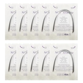 DENTASOP 100 piezas Arcos niti, arcos ni-ti, archwire niti, arcos dental, arcos ortotoncia, archwire dental, ortodontic wires, (16 inferior)