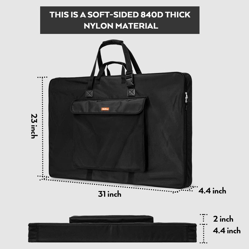 Nicpro Art Portfolio Bag 23 x 31 Inches, Waterproof Nylon