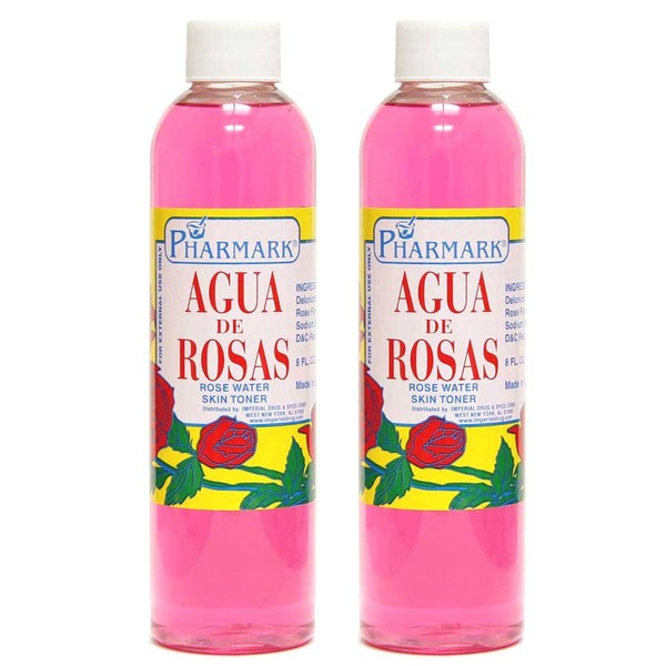 Agua De Rosas 8 Oz. Rose Water 2-PACK