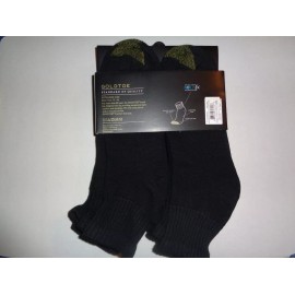 GoldToe Black Cotton Quarter Socks 6+2 Bonus Pack 8-Pair Men Extended Size 12-16