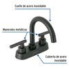 Foset Tubig TBM-62M, Mezcladora para lavabo,tipo bar, manerales palanca, negro