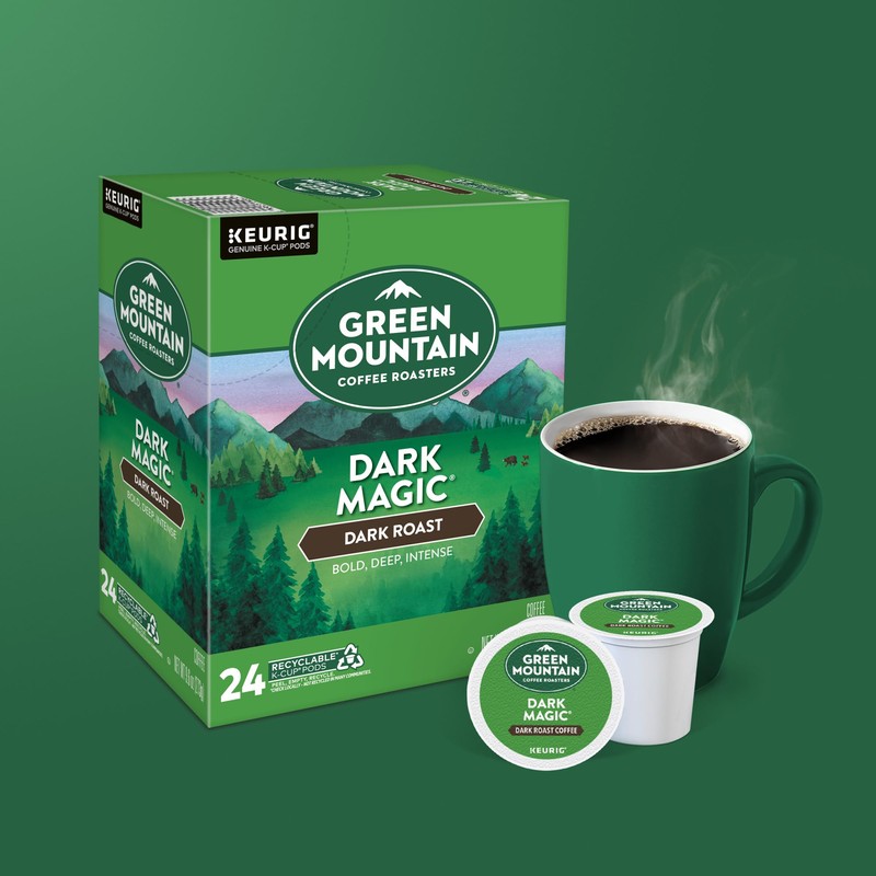 Green Mountain Coffee Roasters Dark Magic Coffee, Keurig Single-Serve K-Cup