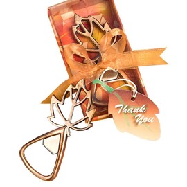 Fashion Craft Autumn Magic Collection Leaf Design Bottle Openers, One Size, Brown