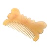 Outanaya Thickened Handmade Cleat Horn Comb for Scalp Massage Static