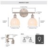 Shenmoyl Bathroom Light Fixtures, 2-Light Vanity Wall Light Over Mirror