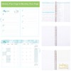 YQQZQ 2025 Planner A5 Notebook,Monthly Weekly Daily Pianning,with Stickers Easier