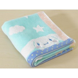 Uchino Sanrio Hyokkori Face Towel, Approx. 13.4 x 29.5 inches (34 x 75 cm), Blue, Cinnamoroll, 4812F139 B