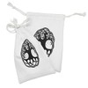 Lunarable Celtic Fabric Pouch Set of 2, Celtic Tree of