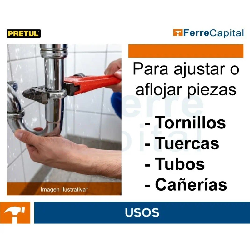 Llave Stilson 18 Cuerpo De Hierro Maleable, Pretul