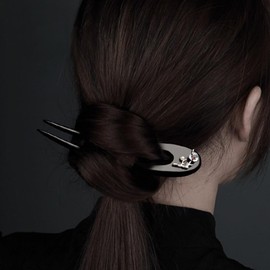 Beavorty Bun Hair Stick Vintage Hair Stick Chinese Hair Stick U Shape Bun Chignon Pin