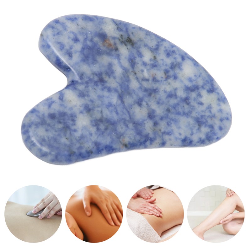 Multifunction Gua Sha Board Heart Shaped Smoothing Surfaces Facial Body