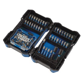 Draper 04932 Impact Rated Screwdriver Bit Set (65 Piece), Blue and Black