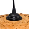 BOURGH GROSSETO Bamboo Lamp, Hanging Lamp with Lampshade, Bamboo, 36