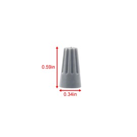 ONLISUM Wire Connectors Nuts 1300 Pcs Grey Spring Insert Twist Wire Caps Screw Terminals for Connect Electrical Wiring (AWG 22-16)