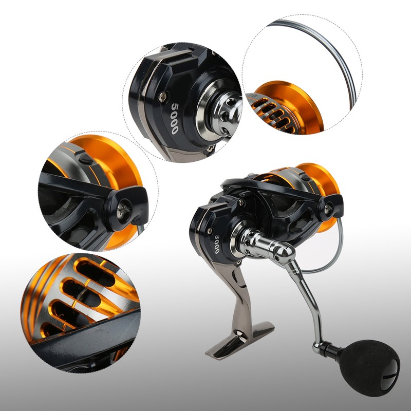 Left/Right Interchangeable Metal Spinning Fishing Reel Fish Bait High Speed