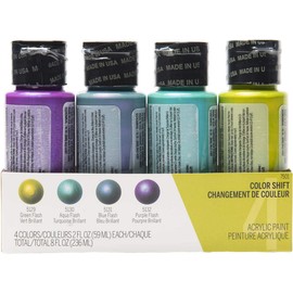 FolkArt , Multi-Surface 4 Bottle Acrylic Paint Set, 2oz, Color Shift Colors