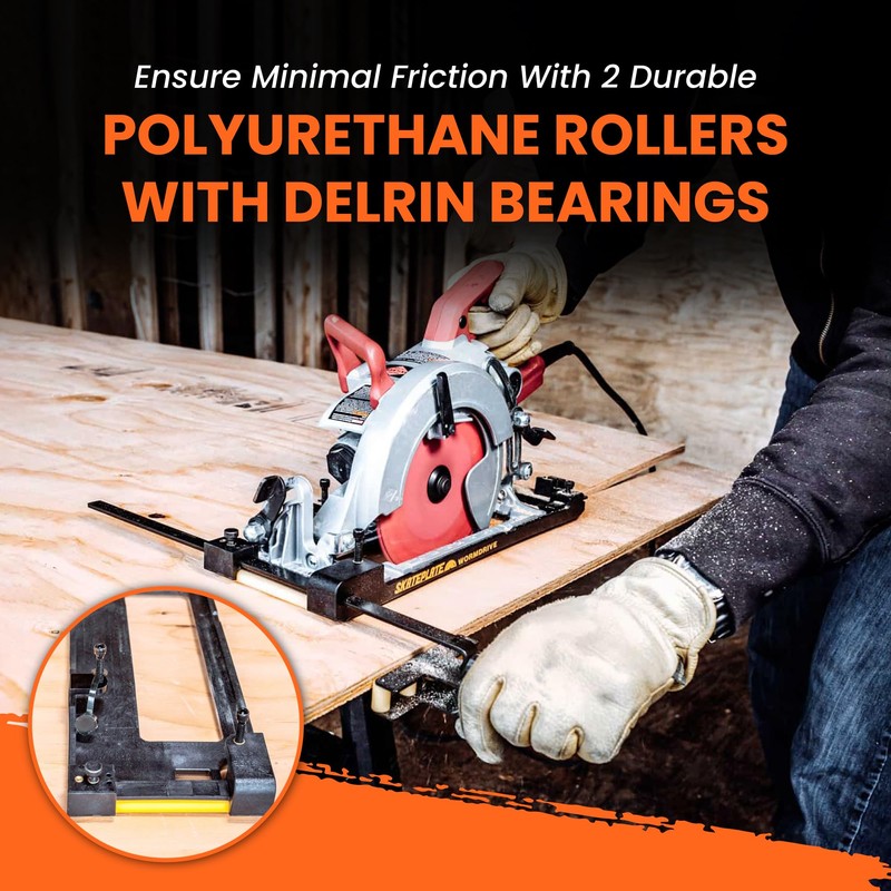 SkatePlate & SkateGuide Combo Pack - Circular Saw Rolling Accessory