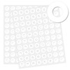 Yeachlaing Hole Reinforcement Stickers Labels,White,Pack of 2880