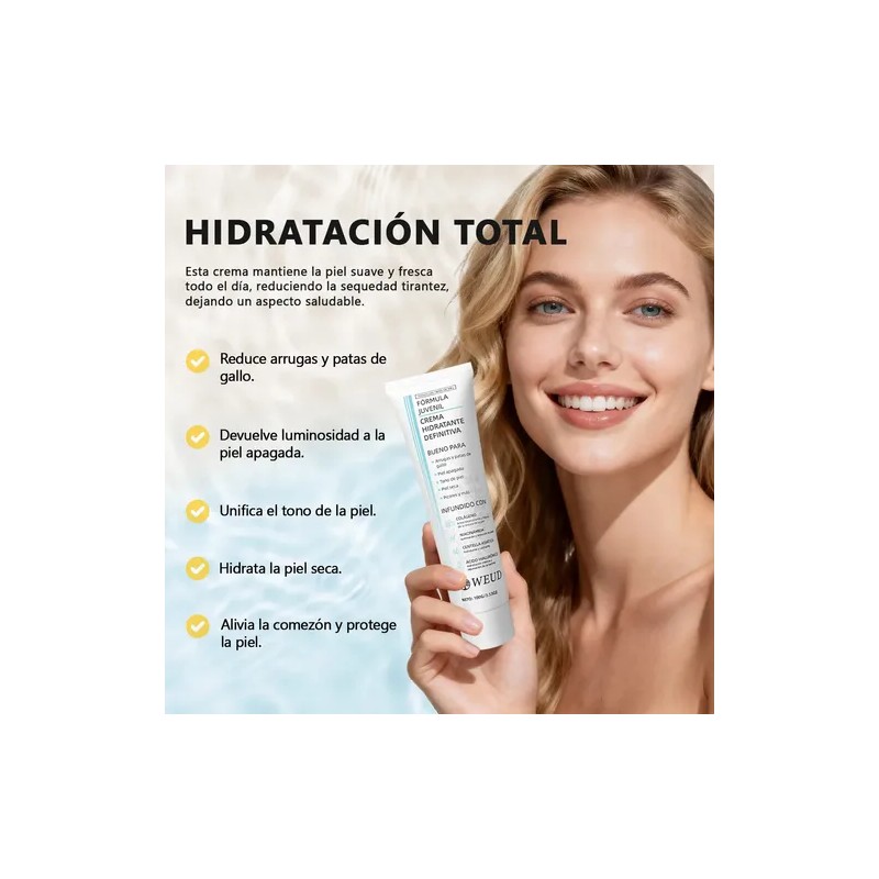 Kit Facial Weud Antiedad Hidratante Aclarante 5 Piezas