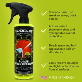 PROJE' Surge Quick Detail Spray for Quick Sealant Protection and Deep Shine Result Car Care