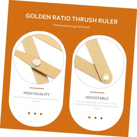 OHPHCALL Ratio Eyebrow Measuring Ruler Stainless Steel Perfect for Benefit Brow