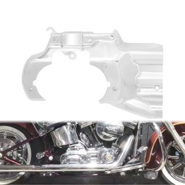 HCMOTORKU Chrome Engine Transmission Interface Cover Trim For Harley Softail Deluxe 07-17