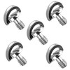 (5 Packs) Stainless Steel D Shaft D-Ring 1/4" Tripod Screw,