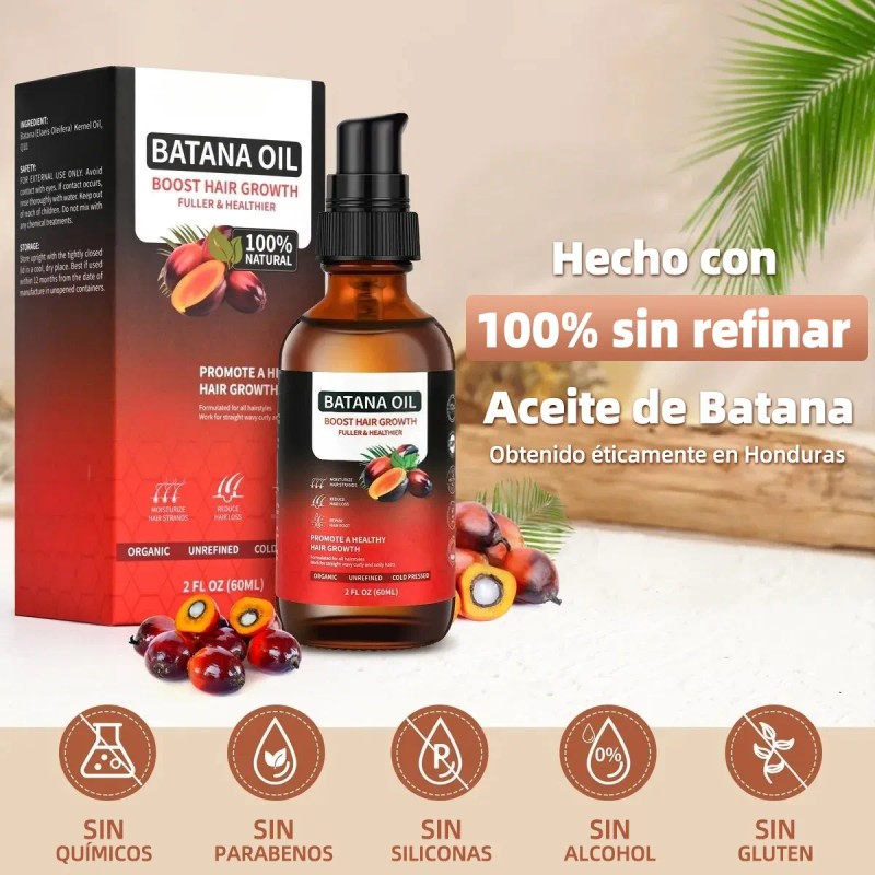 Aceite De Batana For El Crecimiento Del Cabello Con 60ml
