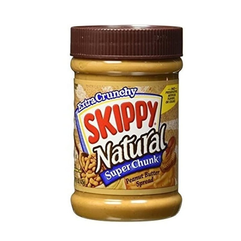 Skippy Super Chunk Natural Peanut Butter Spread, 15 oz. (2-Pack)