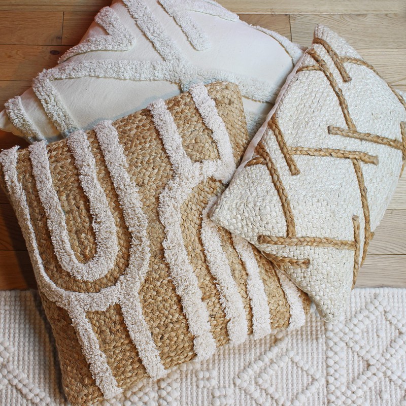 furn. Boda Cushion Cover, Jute, Natural, 30 x 50 cm