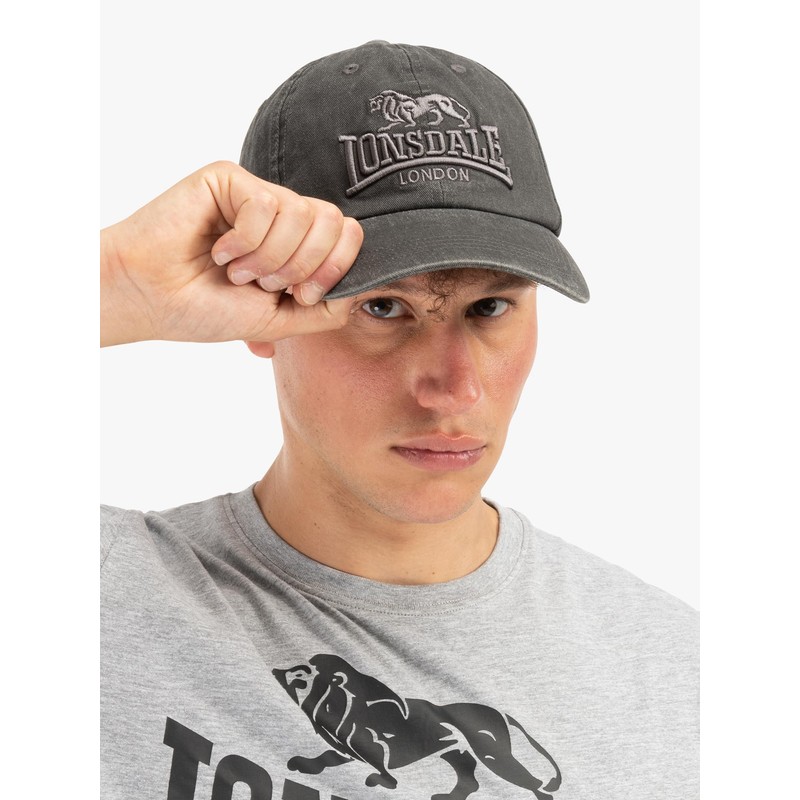 Lonsdale Eastburn Cap, Washed Grey