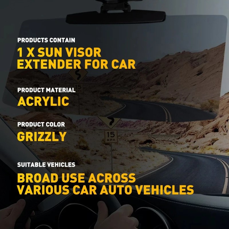 autocomponentstore Auto Car Extend Shade For Sun Visor Cover Anti