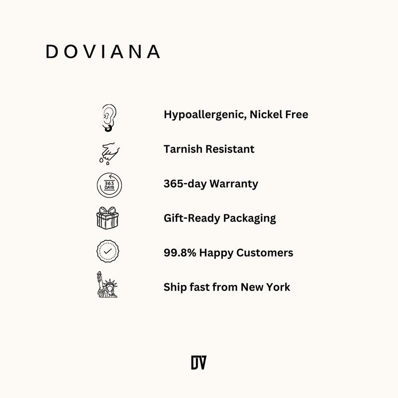 DOVIANA Extra Secure DV Logo Earring Lifter Backs for Heavy