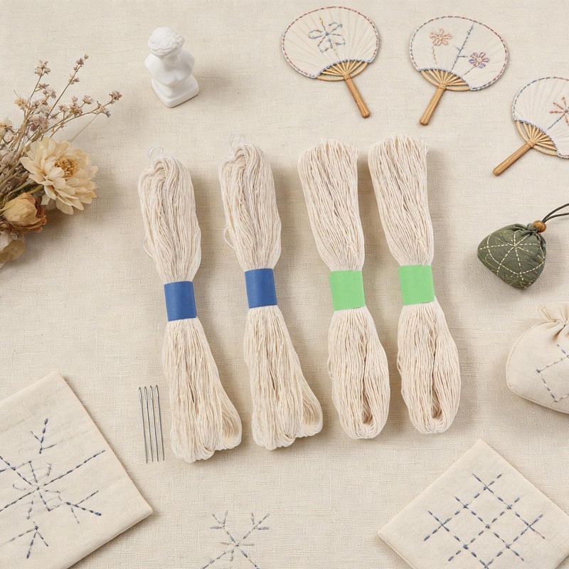 4pcs Sashiko Thread Jumbo Skein Sashiko Kit Sashiko Skein with