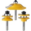 WSOOX 3 PCS Router Bit Set, Raised Panel Cabinet Door