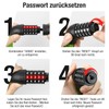 toptrek Bicycle Combination Lock, High Security with 5 Digit Combination
