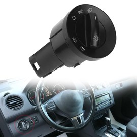 Headlight Fog Light Switch 6Q0941531C Replacement Caddy 2KA 2KH 2CA 2CH 2005-2010 Heavy Duty ABS Practical Icon Mark