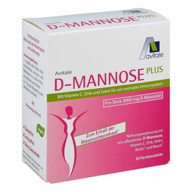 D-Mannose Plus 2000 mg with Vitamins and Minerals Sticks 30 x 2.47 g