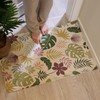 AMIDA Door Mat 60x90cm,Washable Doormat Indoor Non-slip Botanical Low Pile