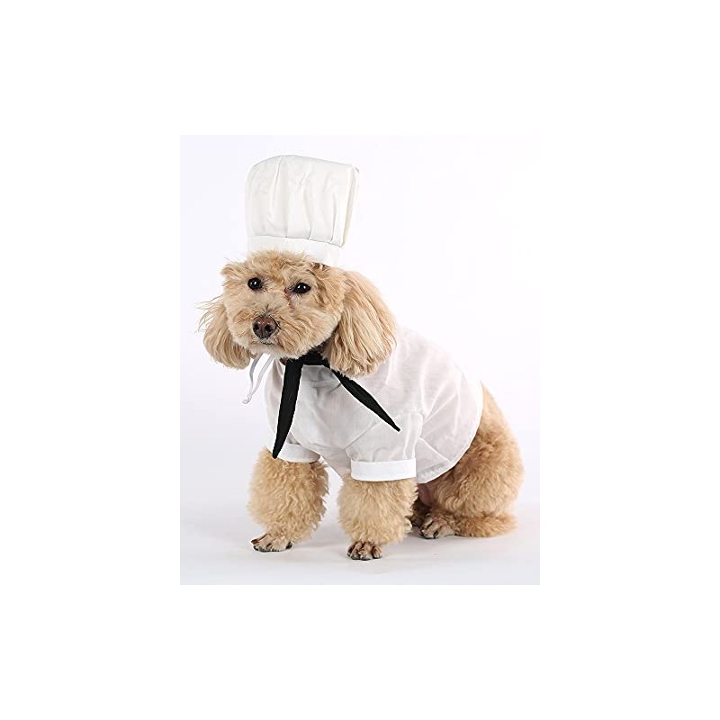 Dog Cook Costume PS20050 (M(11" Neck Girth,15.7" Chest))