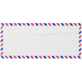 JAM PAPER #10 Airmail Envelopes - 4 1/8 x 9 1/2 - White - 25/Pack