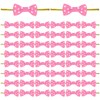 M METERXITY 100-Pack Mini Craft Ribbon Bow Twist Ties,1.2x0.6 Inch