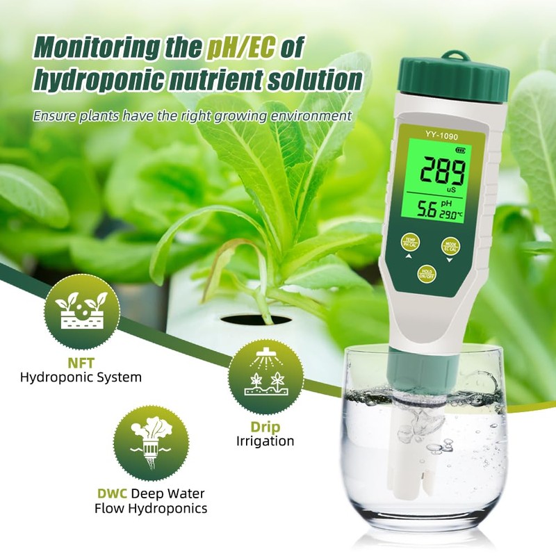 PH Meter & TDS Meter 5 in 1 Water Tester