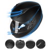 GLX GX11 Compact Motorcycle Helmet - Matte Black, X-Large -