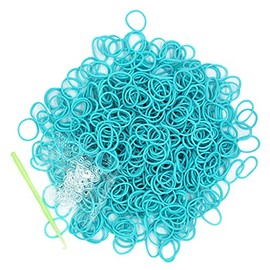 3000PCS Loom Rubber Bands Kit with 75 Clips,5 Hooks, Premium Bracelet Making Kit for Kids Weaving DIY Crafting Gift(Light Blue)