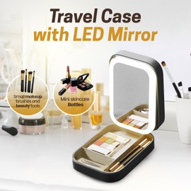 Travel Case with LED mirror