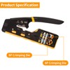 Doppy RJ45/RJ11/RJ12 Pass Through Crimp Tool Kit with 50PCS CAT6