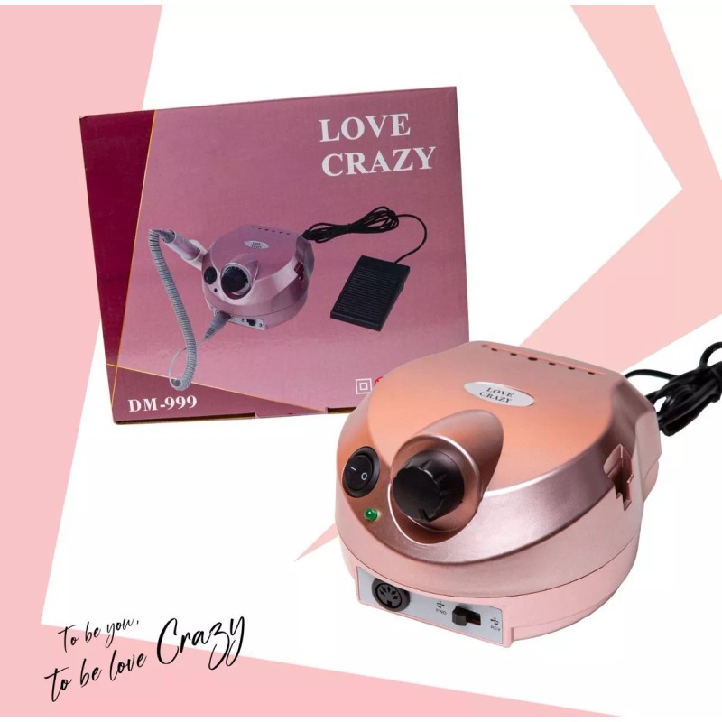 Love Crazy Pulidora Esmeril Uñas Rose Gold 30 Mil Revolucion